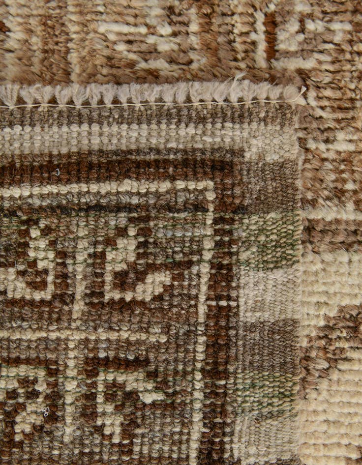 Detail image of 2' 9 x 12' 1 Hand Knotted Oushak Wool Runner Rug