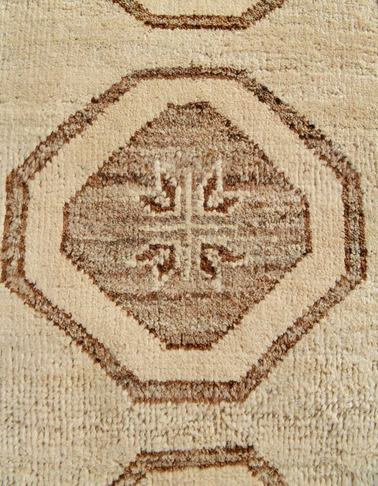 Detail image of 2' 9 x 12' 1 Hand Knotted Oushak Wool Runner Rug