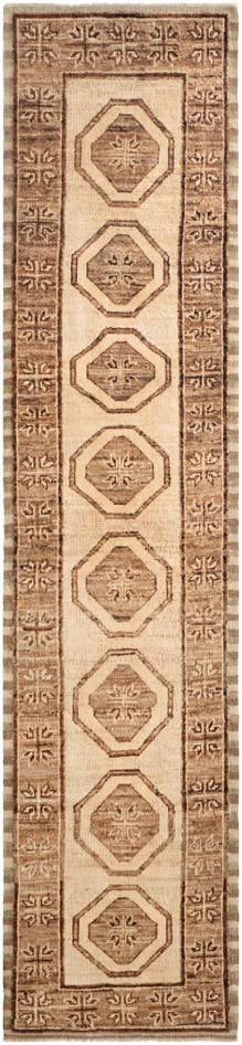 Detail image of 2' 9 x 12' 1 Hand Knotted Oushak Wool Runner Rug
