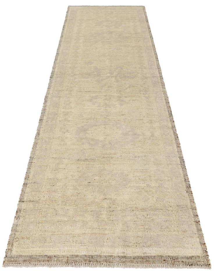 Detail image of 2' 9 x 10' 3  Hand Knotted Oushak Wool Runner Rug