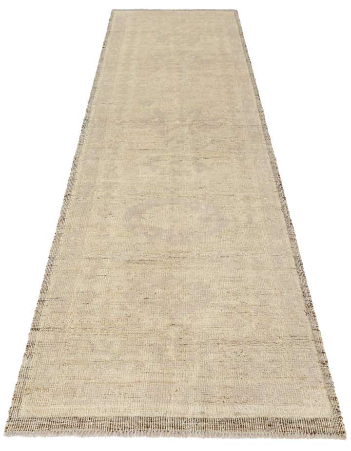 2' 9 x 10' 3 Hand Knotted Oushak Wool Runner Rug