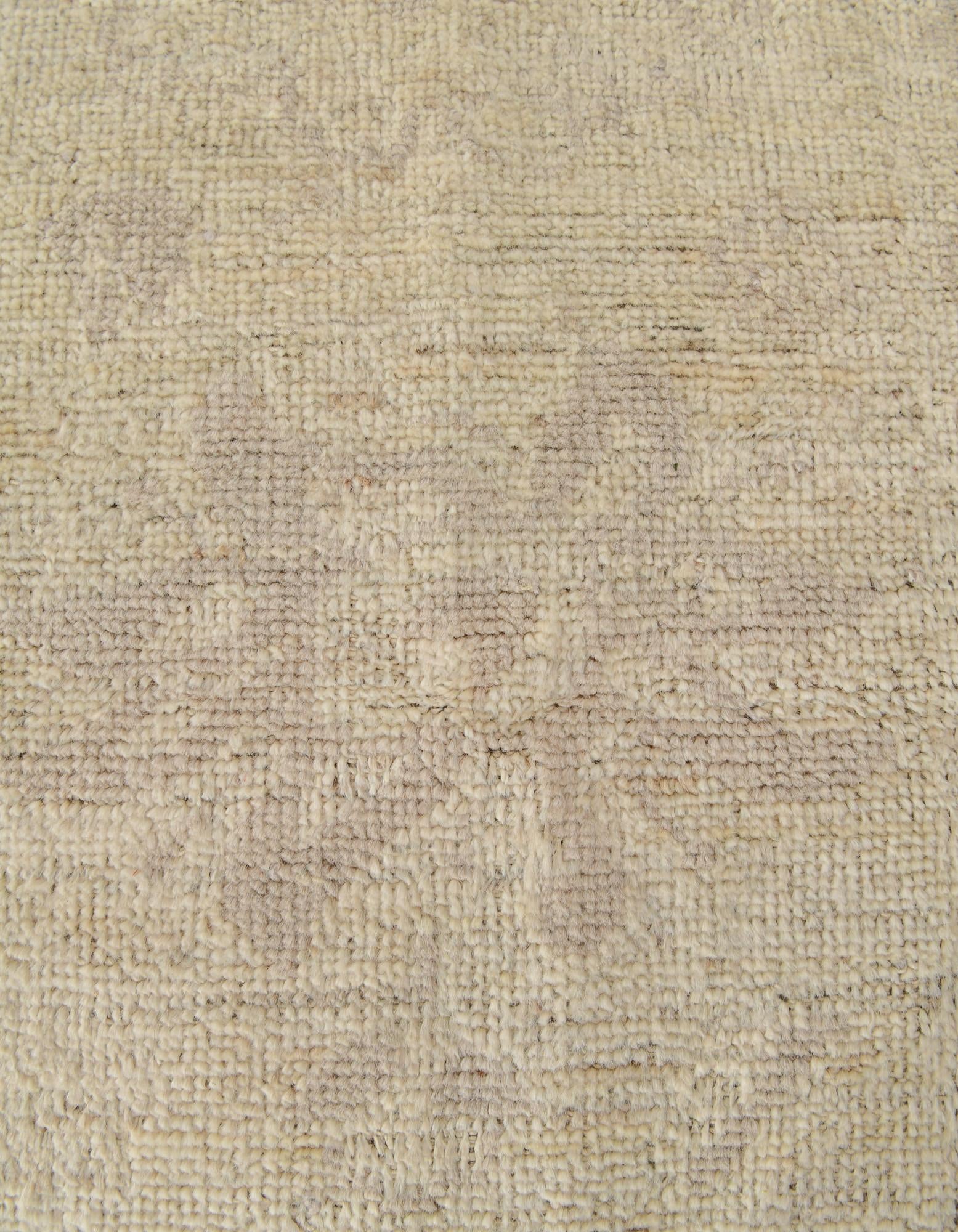 2' 9 x 10' 3 Hand Knotted Oushak Wool Runner Rug