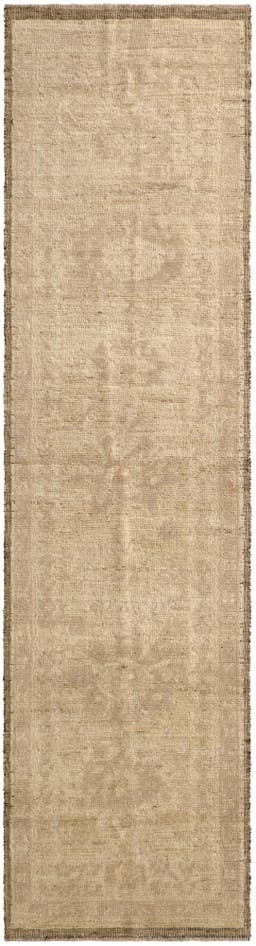 Detail image of 2' 9 x 10' 3 Hand Knotted Oushak Wool Runner Rug