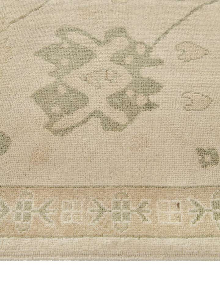 2' 11 x 10' Hand Knotted Oushak Wool Runner Rug