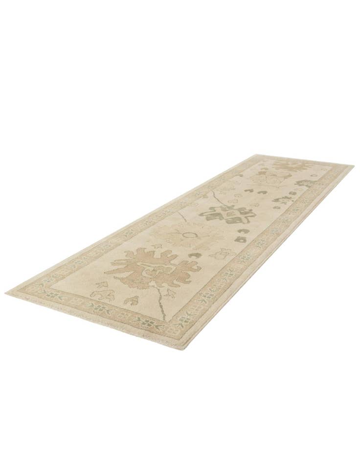 Detail image of 2' 11 x 10'  Hand Knotted Oushak Wool Runner Rug