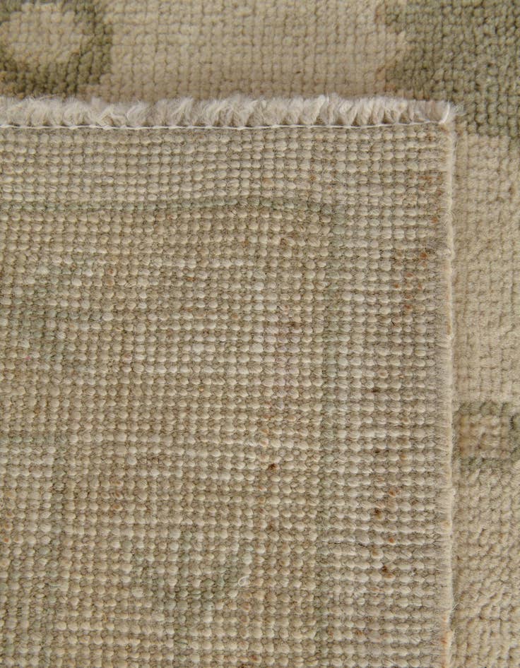 Detail image of 2' 11 x 10'  Hand Knotted Oushak Wool Runner Rug