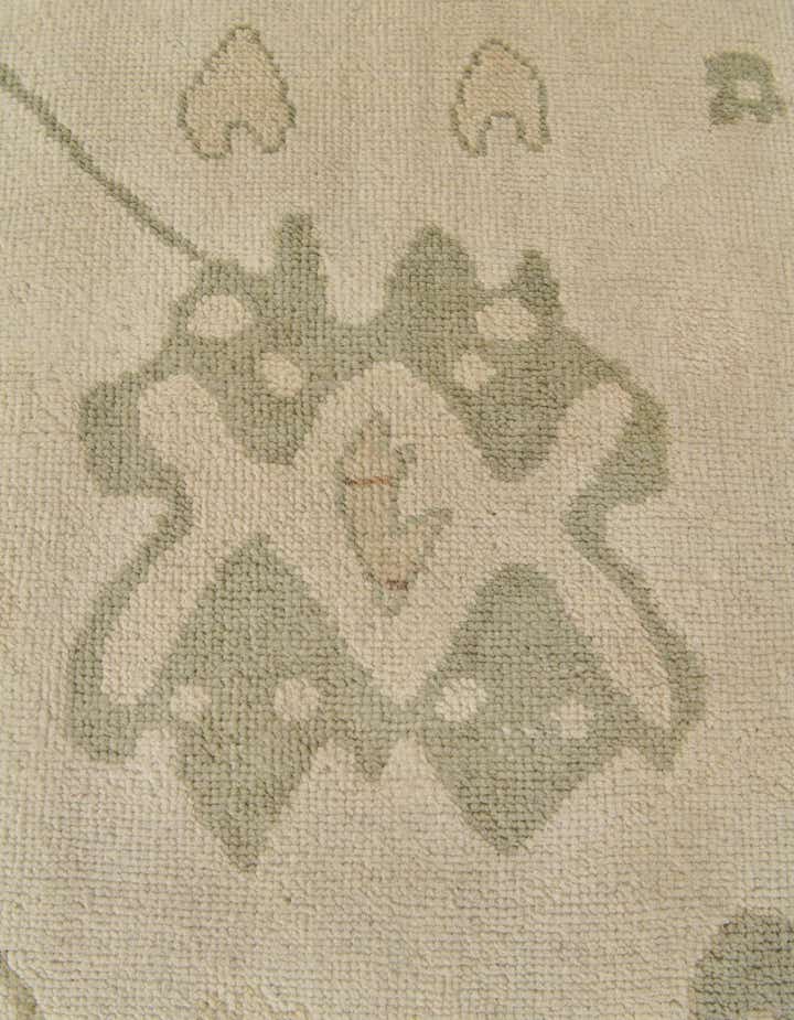 2' 11 x 10' Hand Knotted Oushak Wool Runner Rug