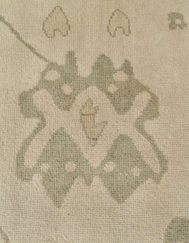 2' 11 x 10' Hand Knotted Oushak Wool Runner Rug