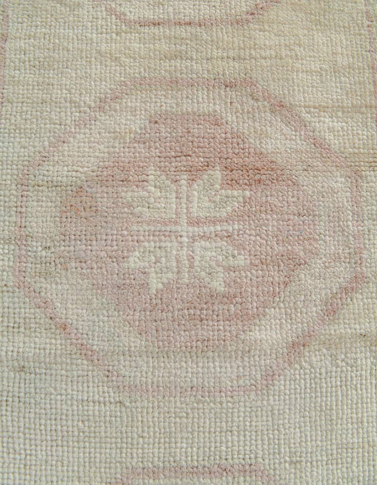 Detail image of 2' 10 x 8' 2 Hand Knotted Oushak Wool Runner Rug