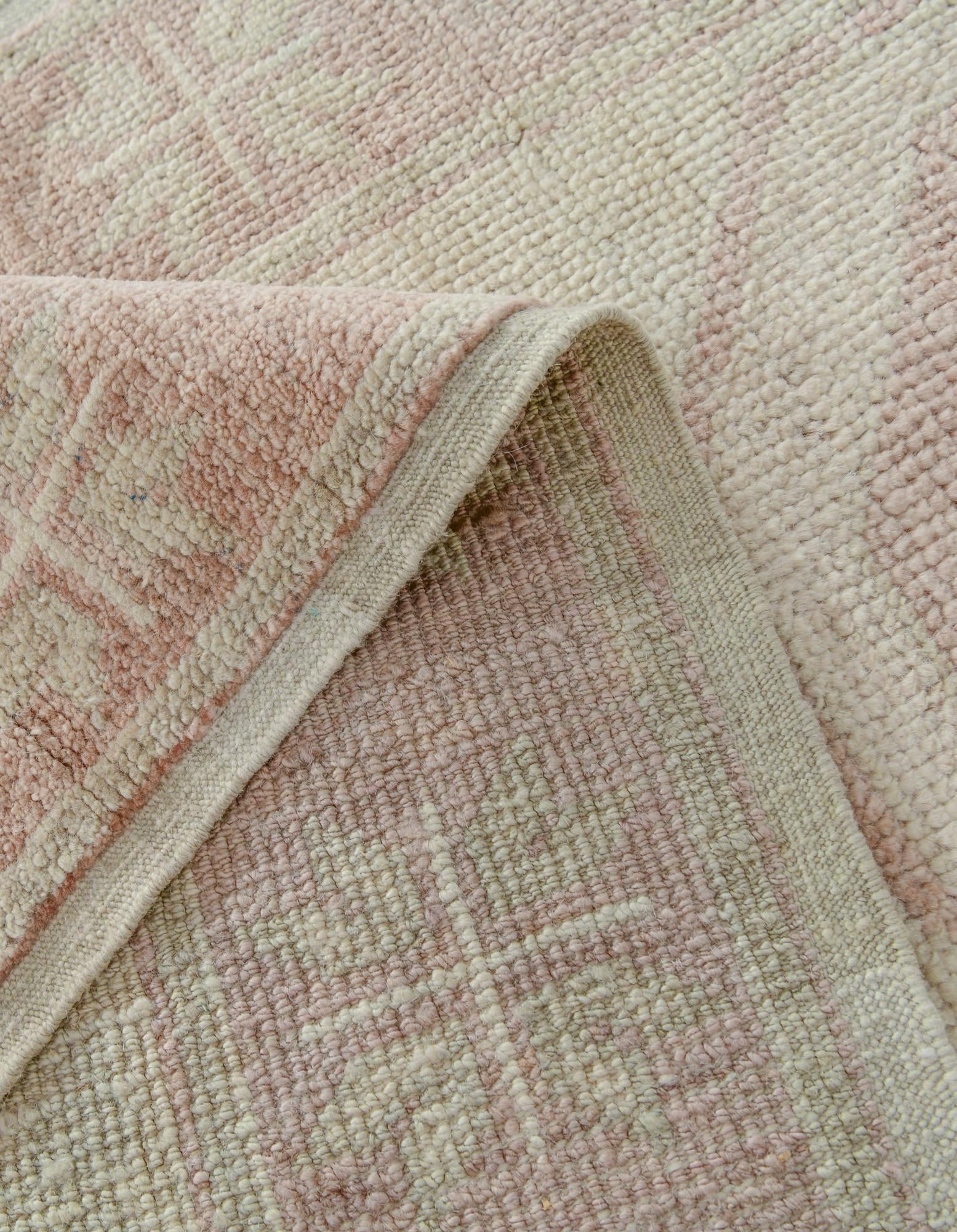 2' 10 x 8' 2 Hand Knotted Oushak Wool Runner Rug