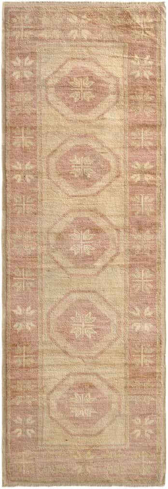 2' 10 x 8' 2 Hand Knotted Oushak Wool Runner Rug