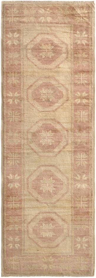 Detail image of 2' 10 x 8' 2 Hand Knotted Oushak Wool Runner Rug