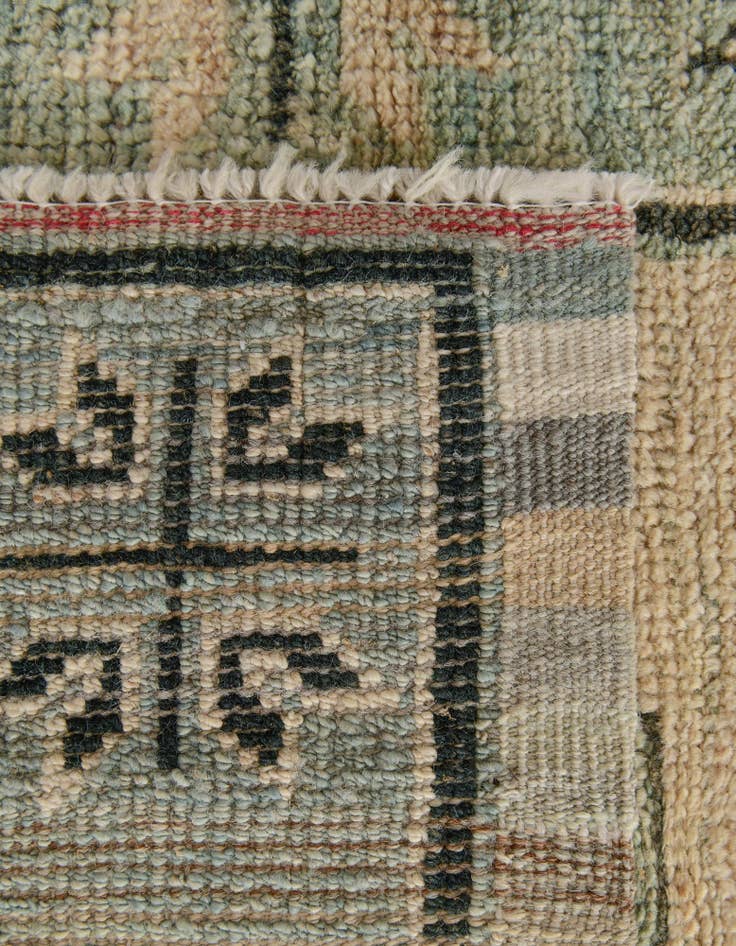 Detail image of 2' 9 x 8' 6  Hand Knotted Oushak Wool Runner Rug