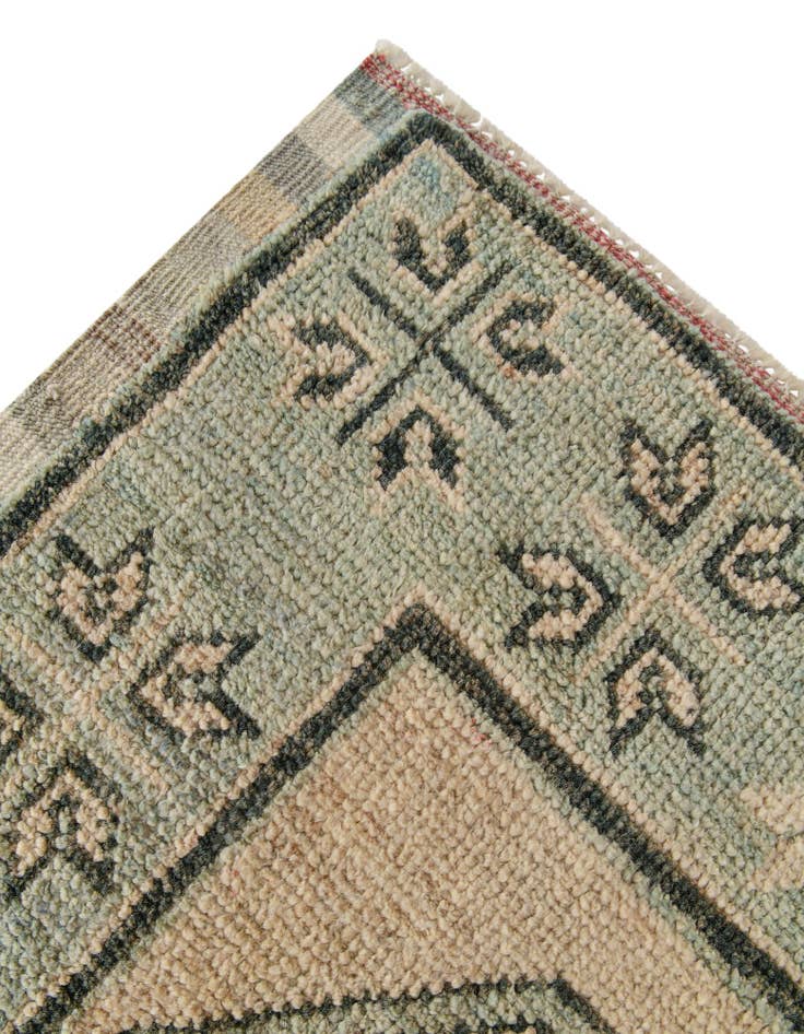 Detail image of 2' 9 x 8' 6 Hand Knotted Oushak Wool Runner Rug
