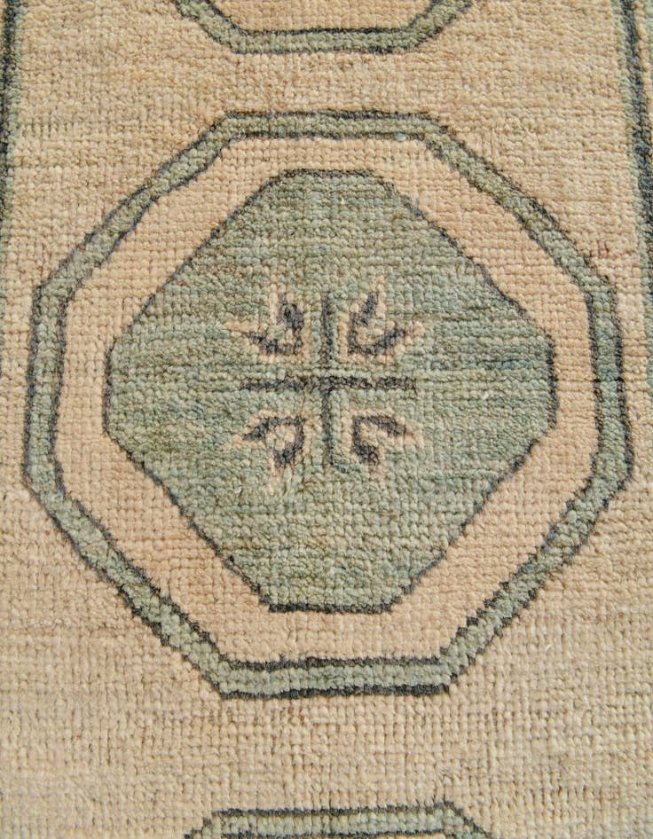Detail image of 2' 9 x 8' 6  Hand Knotted Oushak Wool Runner Rug