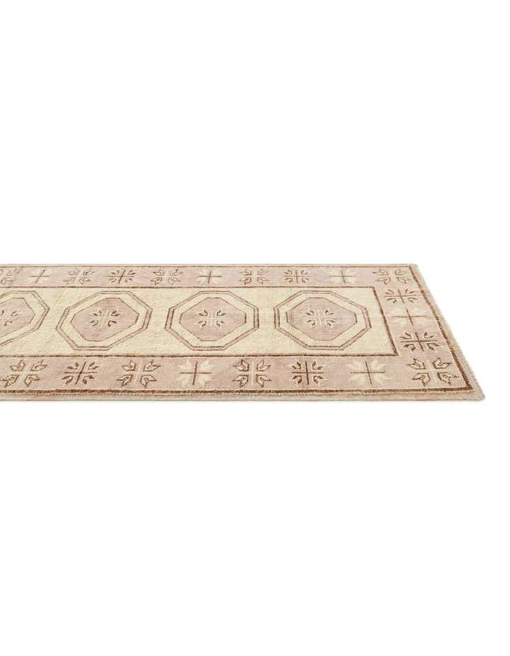 2' 9 x 8' 2 Hand Knotted Oushak Wool Runner Rug