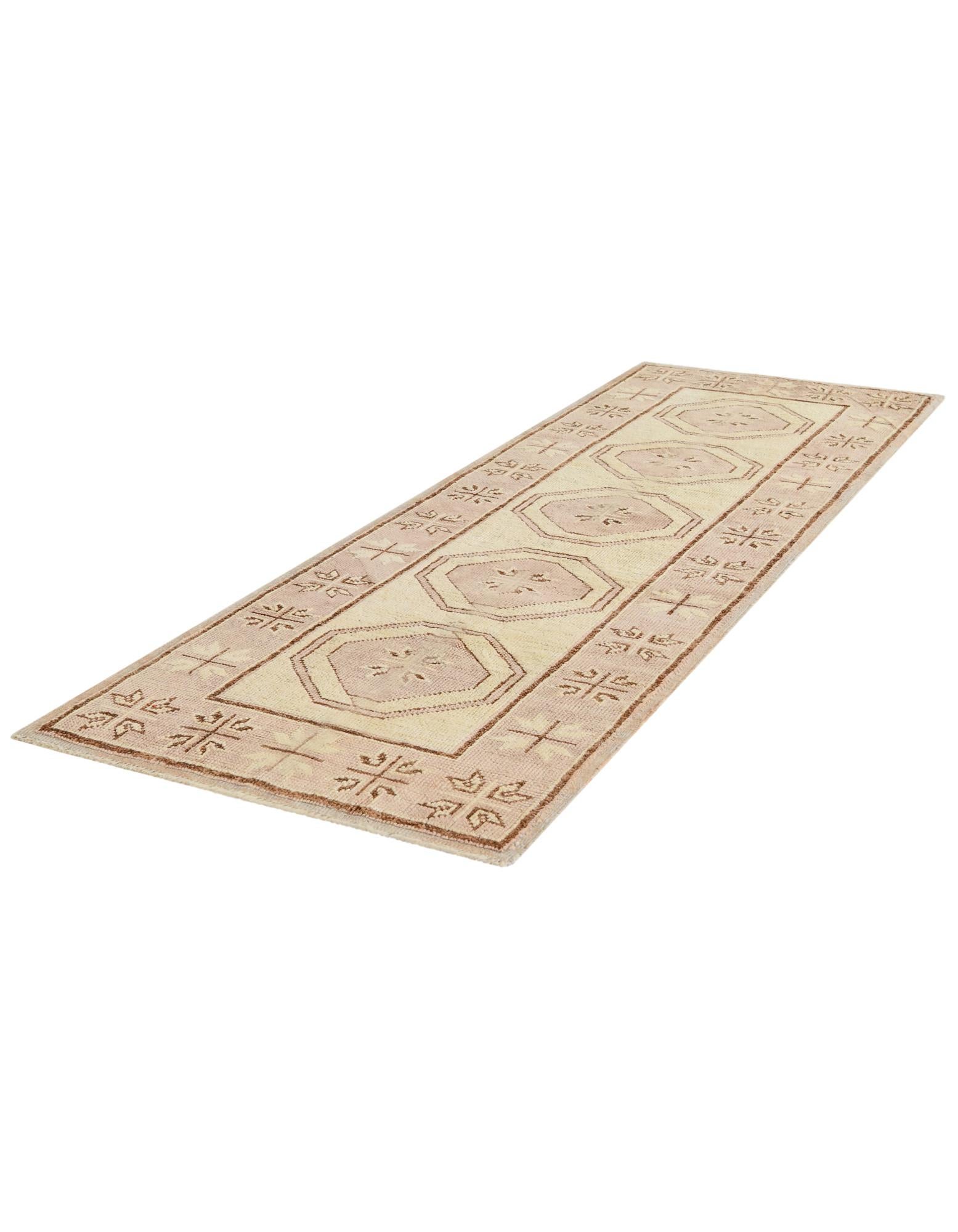 2' 9 x 8' 2 Hand Knotted Oushak Wool Runner Rug