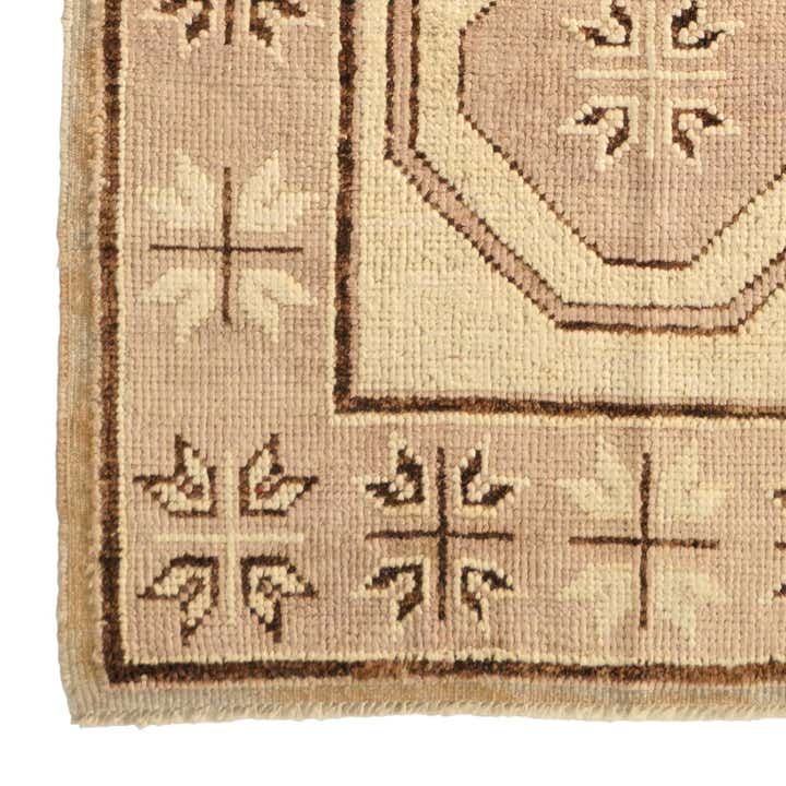 2' 9 x 8' 2 Hand Knotted Oushak Wool Runner Rug