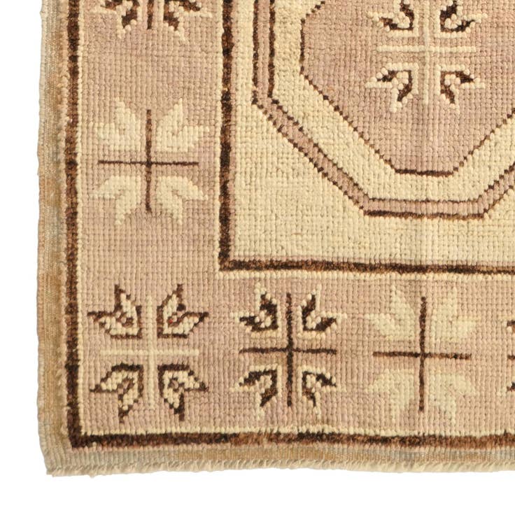 Detail image of 2' 9 x 8' 2 Hand Knotted Oushak Wool Runner Rug