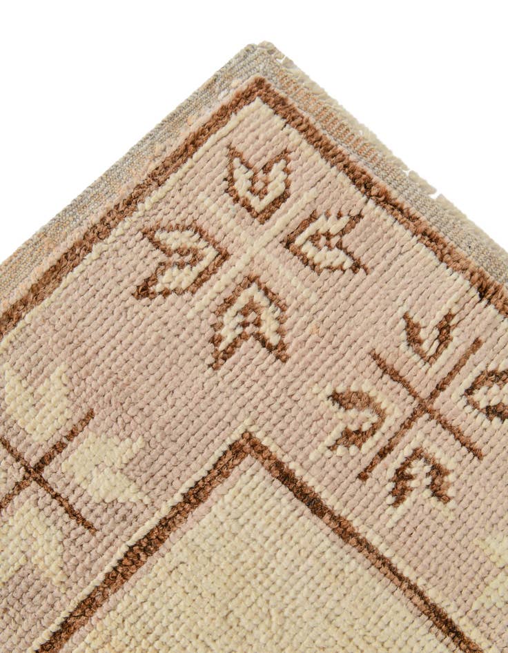 Detail image of 2' 9 x 8' 2 Hand Knotted Oushak Wool Runner Rug