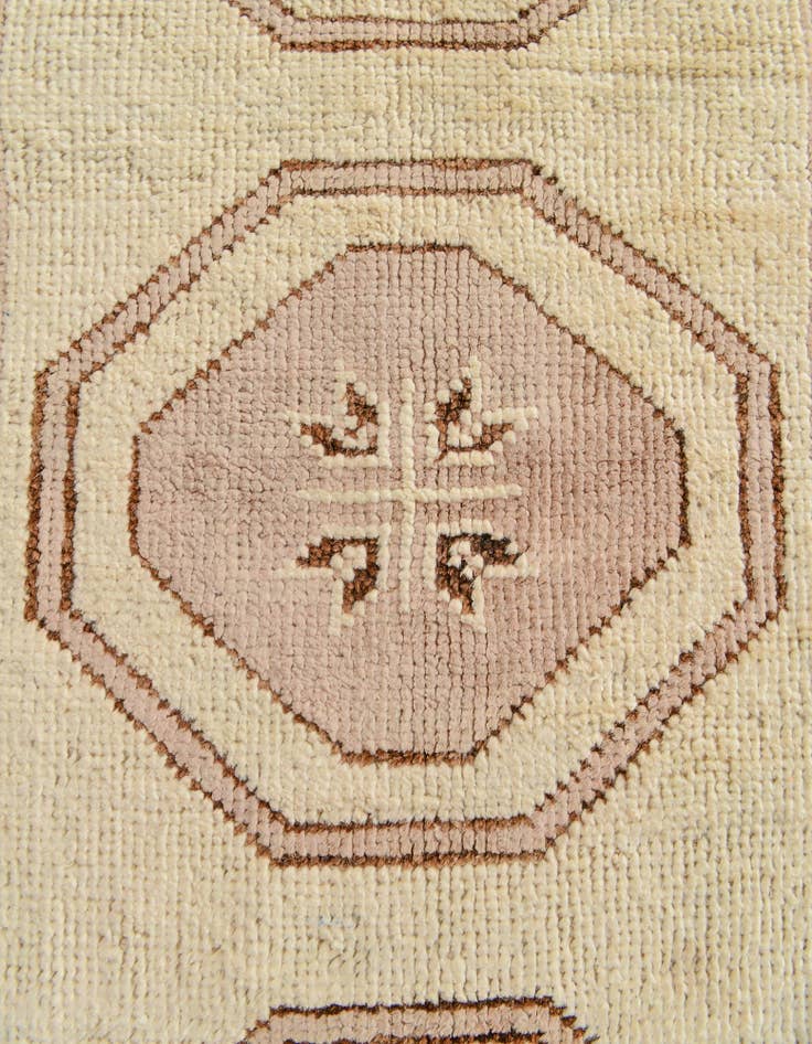 Detail image of 2' 9 x 8' 2 Hand Knotted Oushak Wool Runner Rug
