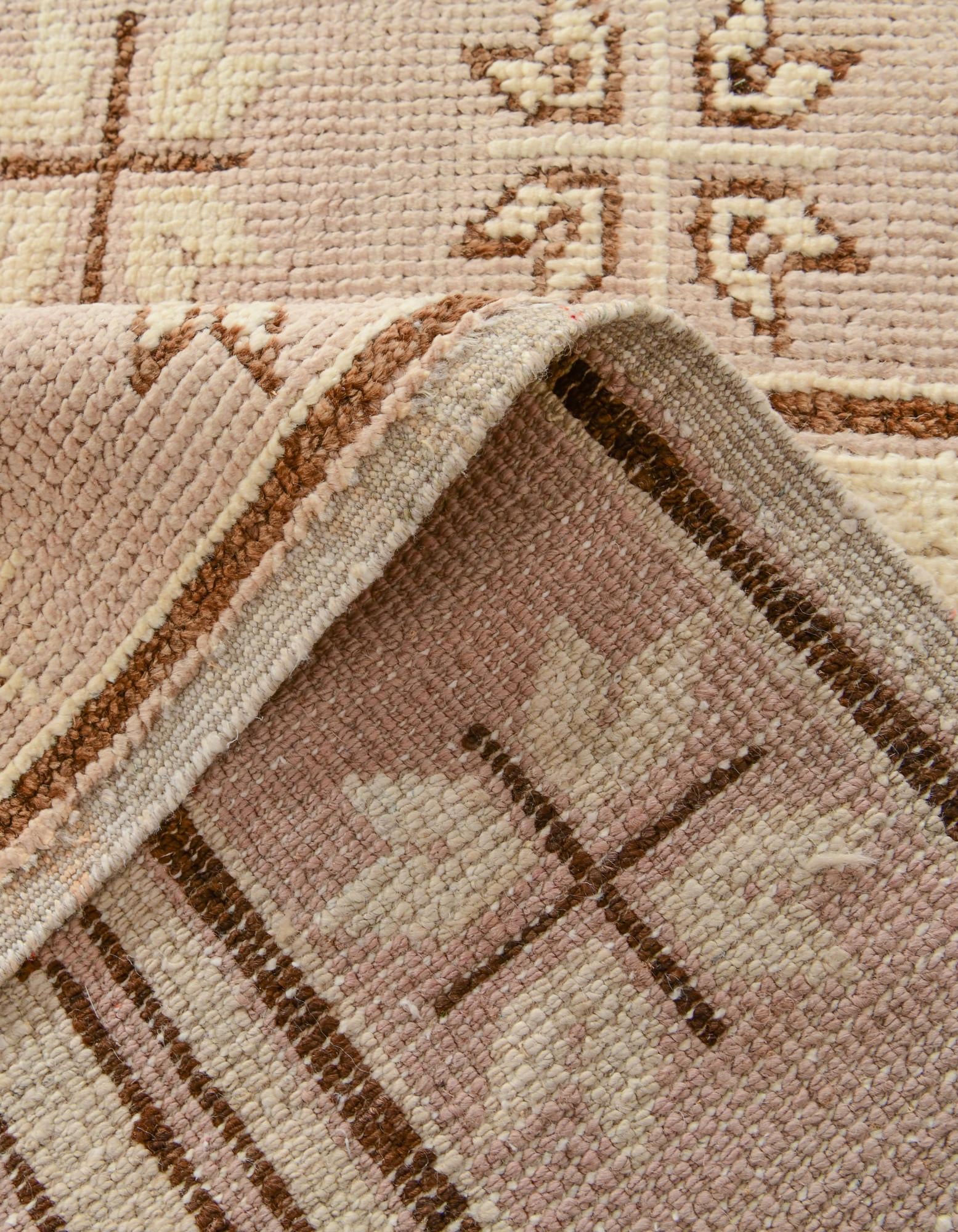 2' 9 x 8' 2 Hand Knotted Oushak Wool Runner Rug