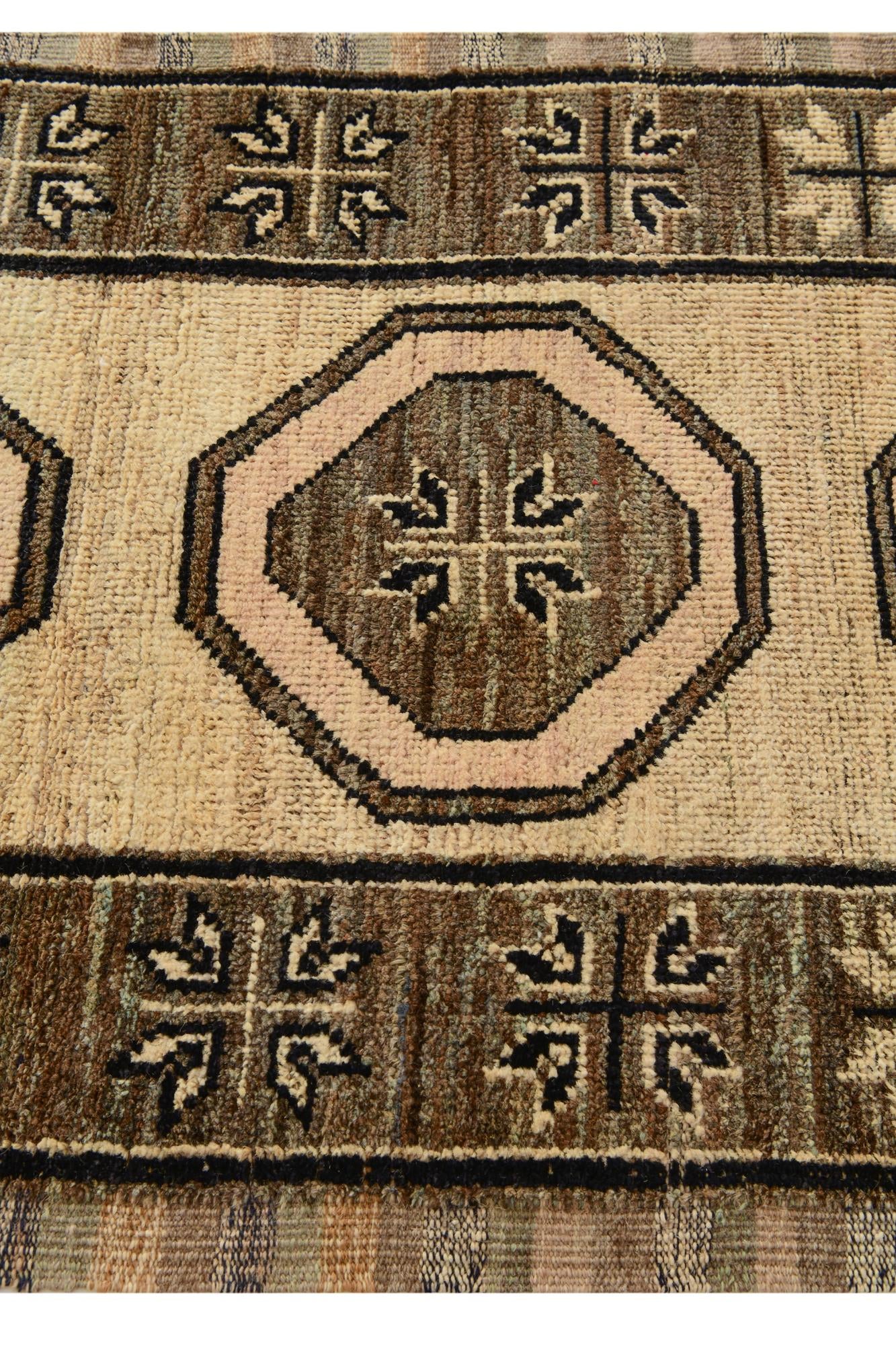 2' 8 x 12' 2 Hand Knotted Oushak Wool Runner Rug