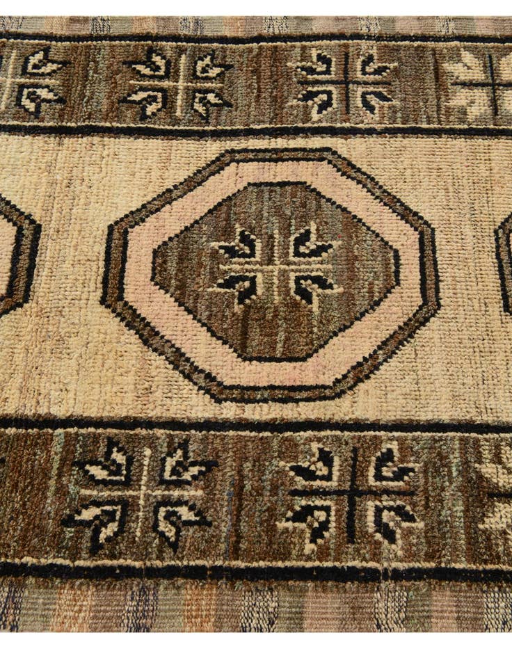 Detail image of 2' 8 x 12' 2  Hand Knotted Oushak Wool Runner Rug