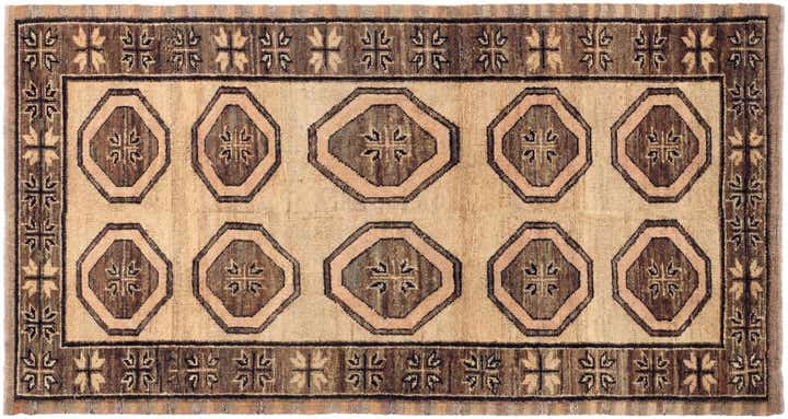 2' 8 x 12' 2 Hand Knotted Oushak Wool Runner Rug