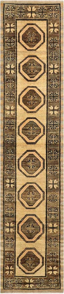 2' 8 x 12' 2 Hand Knotted Oushak Wool Runner Rug