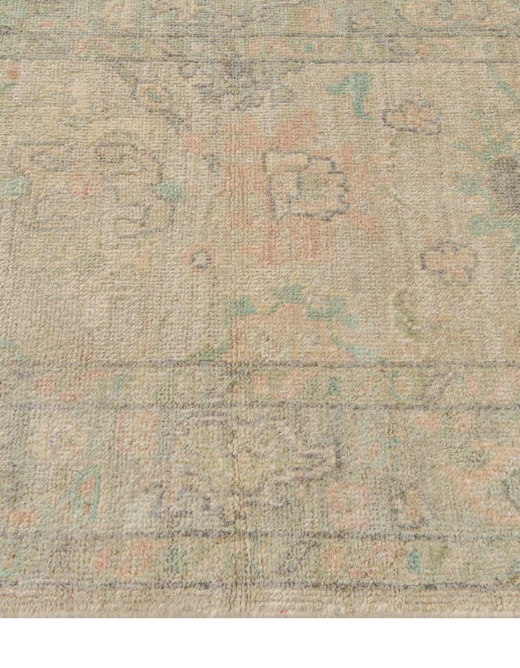 Detail image of 2' 9 x 9' 9  Hand Knotted Oushak Wool Runner Rug