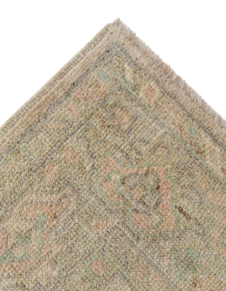 2' 9 x 9' 9 Hand Knotted Oushak Wool Runner Rug