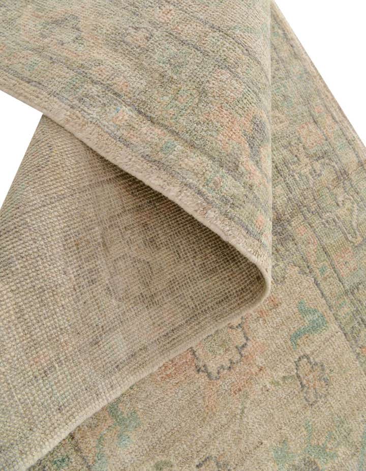 2' 9 x 9' 9 Hand Knotted Oushak Wool Runner Rug