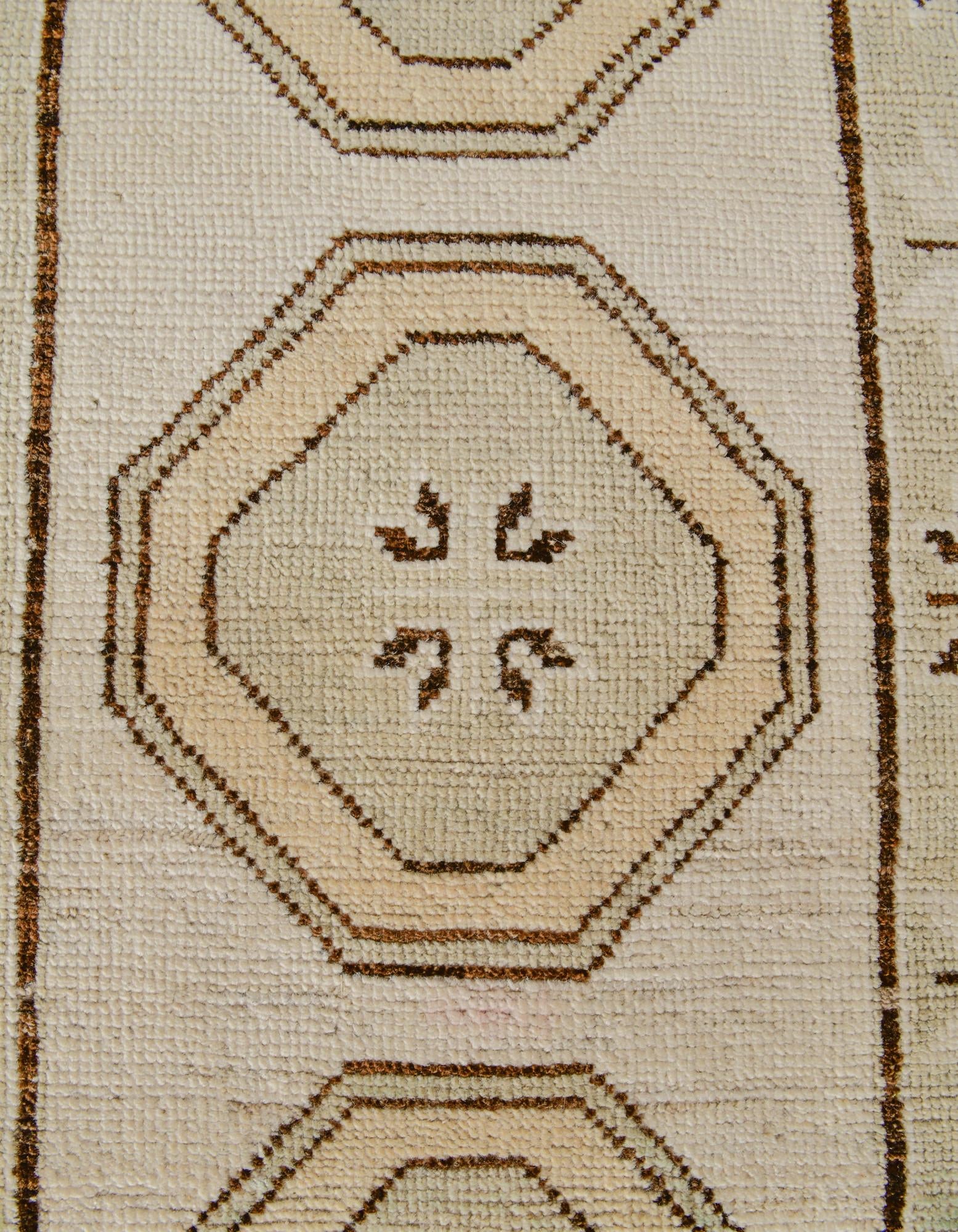 2' 9 x 11' Hand Knotted Oushak Wool Runner Rug