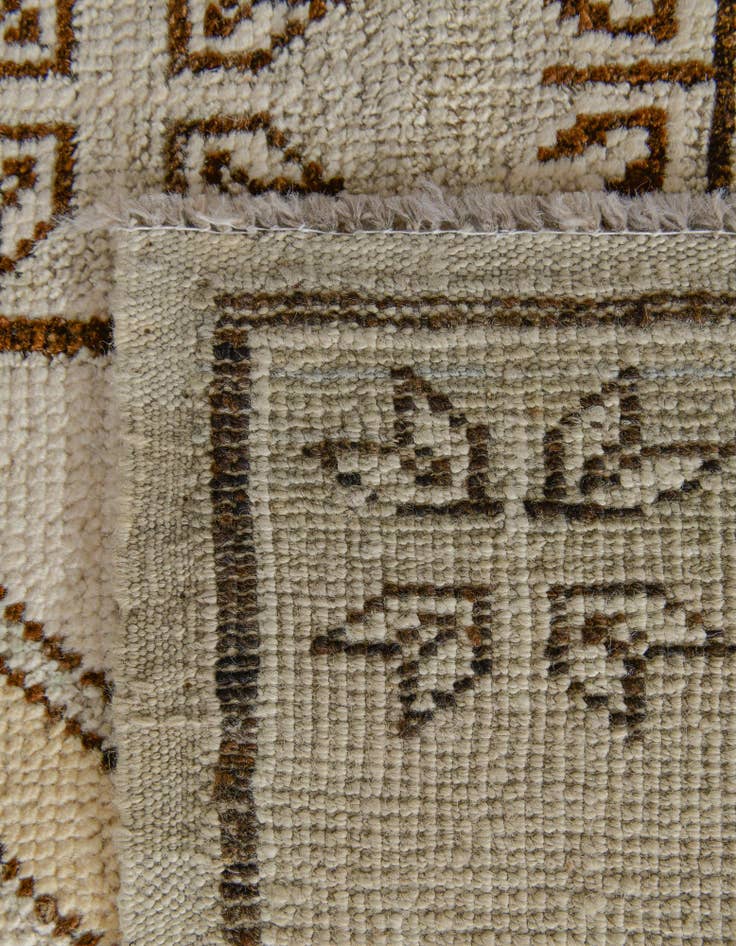 Detail image of 2' 9 x 11'  Hand Knotted Oushak Wool Runner Rug