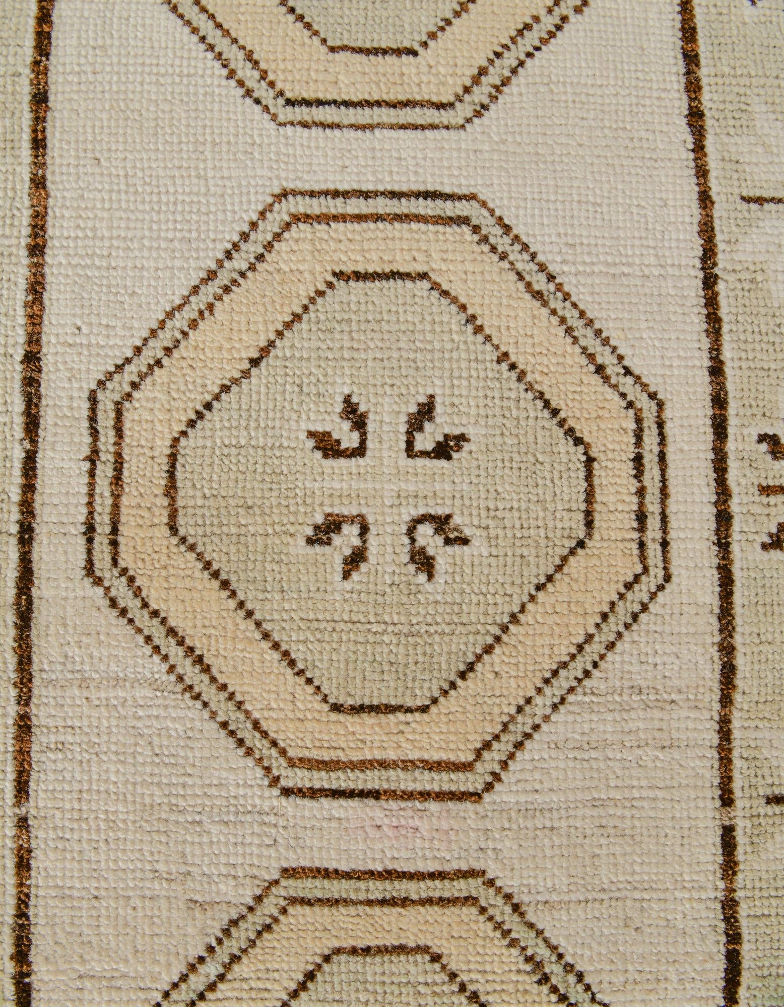 2' 9 x 11' Hand Knotted Oushak Wool Runner Rug