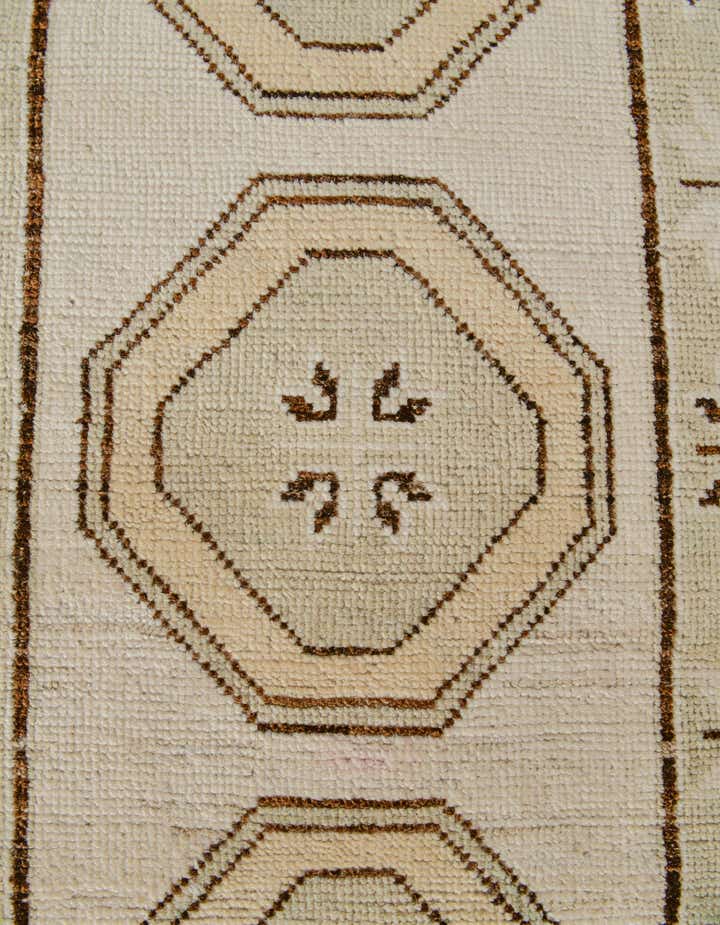 2' 9 x 11' Hand Knotted Oushak Wool Runner Rug
