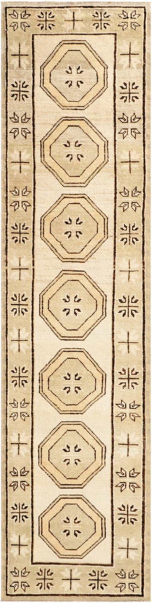 2' 9 x 11'  Hand Knotted Oushak Wool Runner Rug