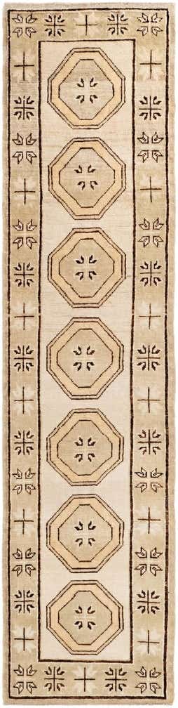2' 9 x 11' Hand Knotted Oushak Wool Runner Rug