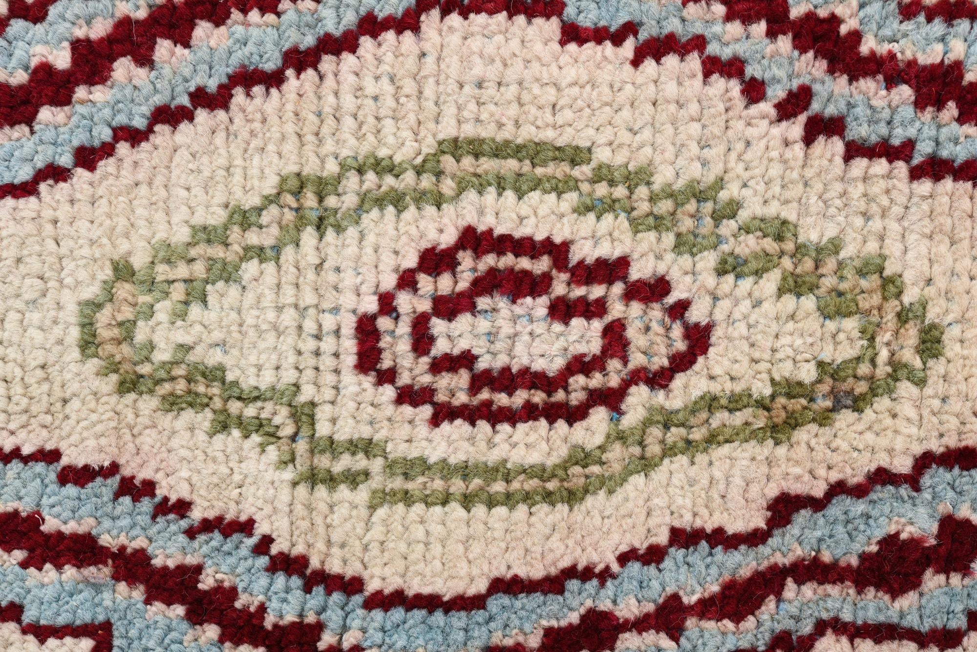 3' x 8' 3 Hand Knotted Oushak Wool Runner Rug