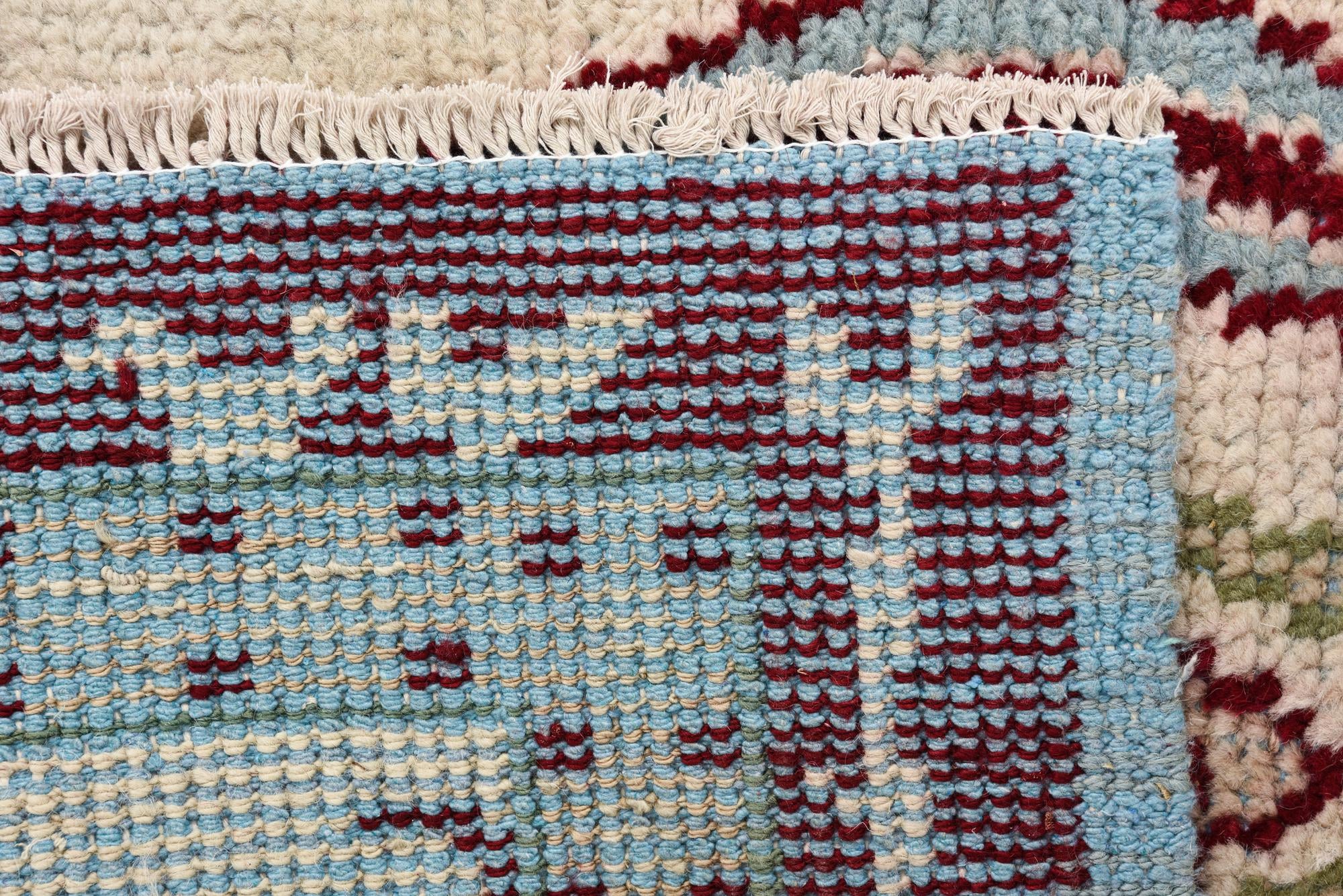 3' x 8' 3 Hand Knotted Oushak Wool Runner Rug