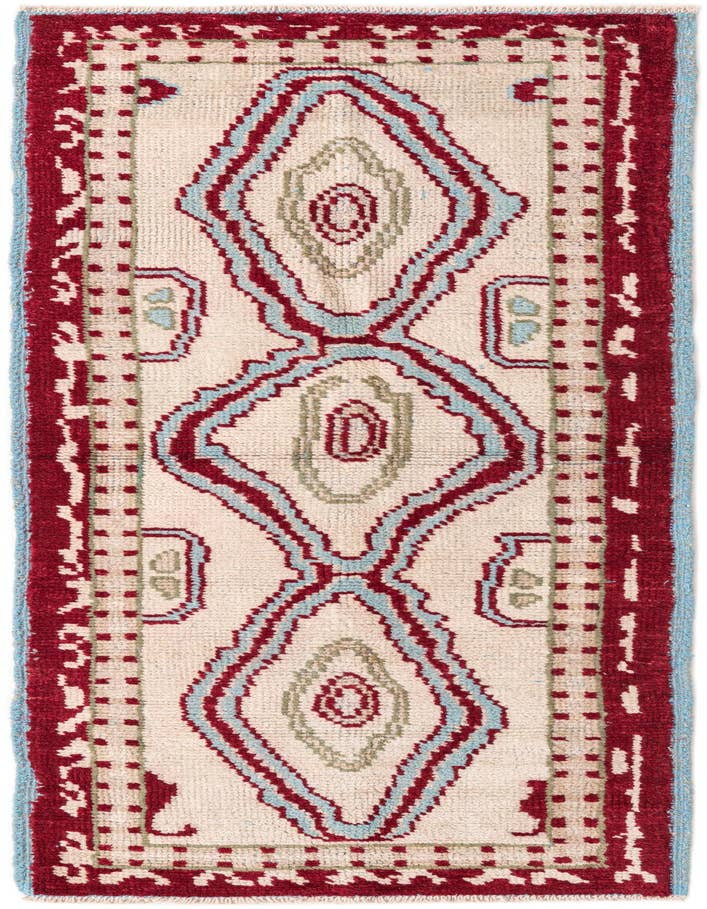 Detail image of 3' x 8' 3 Hand Knotted Oushak Wool Runner Rug