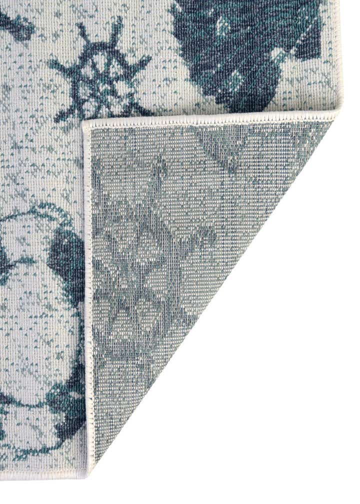 2' x 6' Easy-Clean Coastal Indoor / Outdoor Runner Rug