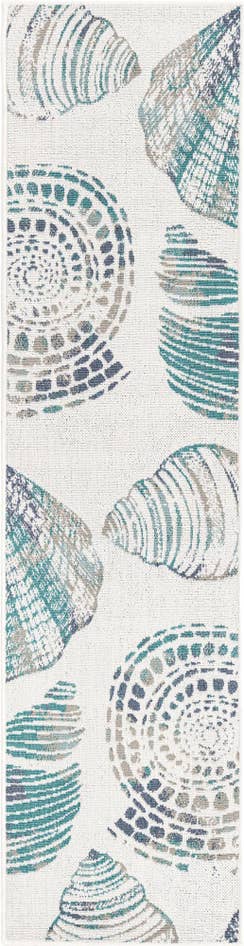 Detail image of 2' x 8' Easy-Clean Coastal Indoor / Outdoor Runner Rug