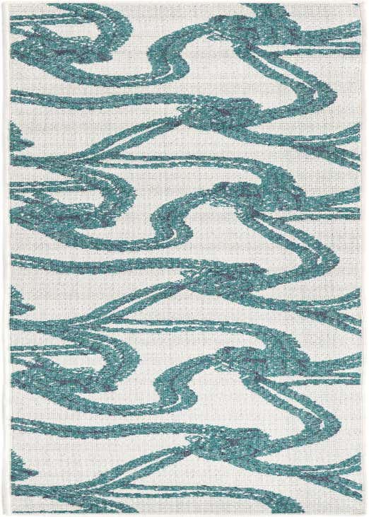 2' x 8' Easy-Clean Coastal Indoor / Outdoor Runner Rug
