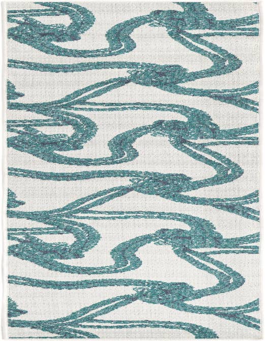 Detail image of 2' x 8' Easy-Clean Coastal Indoor / Outdoor Runner Rug