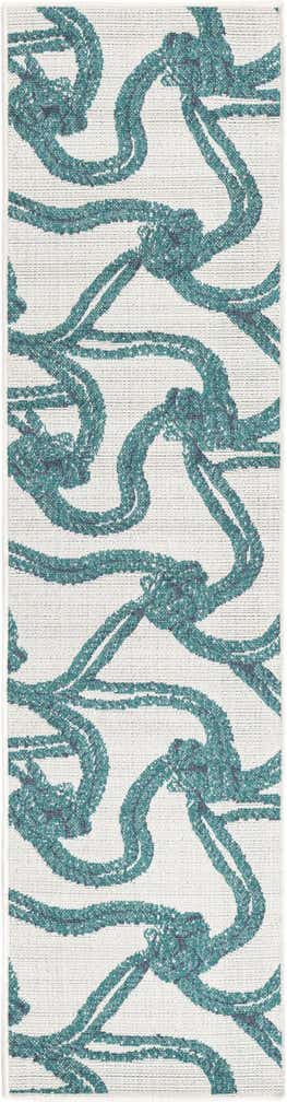 2' x 8' Easy-Clean Coastal Indoor / Outdoor Runner Rug