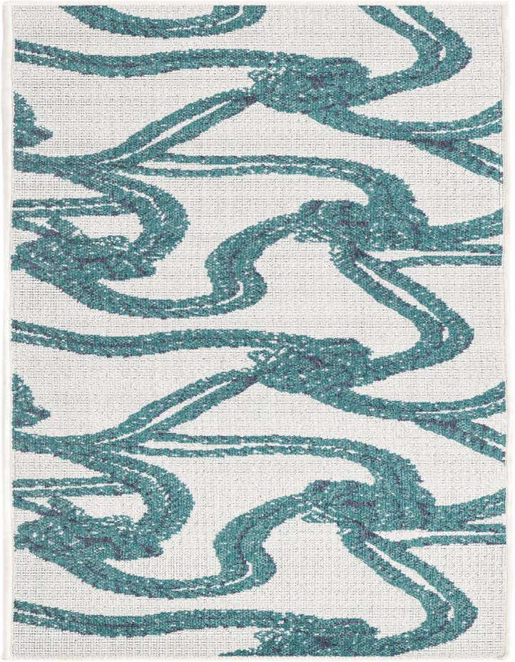 2' x 6' Easy-Clean Coastal Indoor / Outdoor Runner Rug