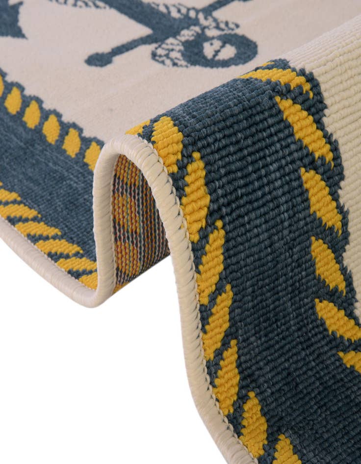 Detail image of 2' x 6'  Washable Coastal Indoor / Outdoor Runner Rug