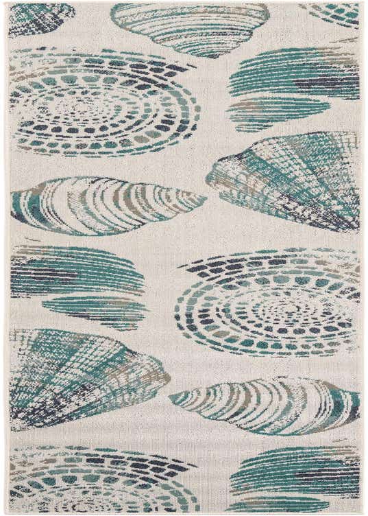 2' 7 x 10' Easy-Clean Coastal Indoor / Outdoor Runner Rug